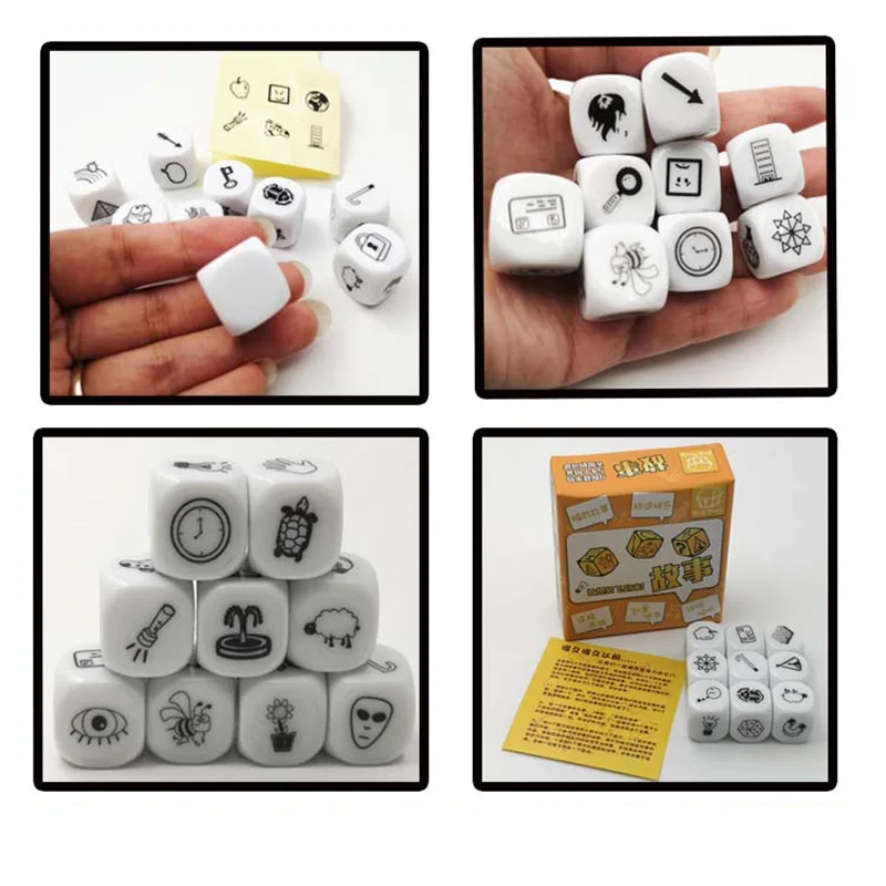 Increase Imagine Story Dice Board Game Telling Story Family Puzzle GameFor Children Best Gift have Box
Increase Imagine Story Dice Board Game Telling Story Family Puzzle GameFor Children Best Gift have Box