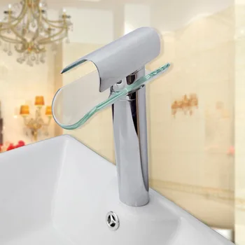 New Glass Waterfall Faucet Bath Basin Mixer Bathroom Single Handle Tap Hot&Cold Water Mixer Tap Faucets
New Glass Waterfall Faucet Bath Basin Mixer Bathroom Single Handle Tap Hot&Cold Water Mixer Tap Faucets