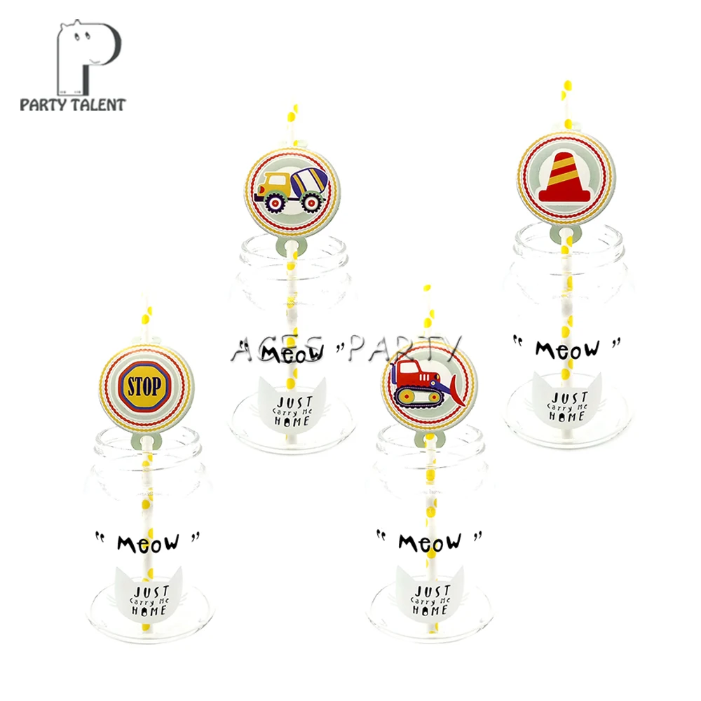 Party supplies 12pcs Construction Vehicles Digger theme straws party decoration biodegradable paper straw tube eco friendly
Party supplies 12pcs Construction Vehicles Digger theme straws party decoration biodegradable paper straw tube eco friendly