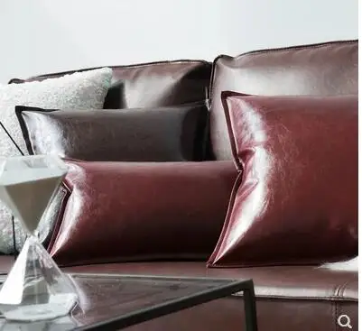 Oil wax PU leather cushion cover pillowcase PU fabric waist pillow cover backrest pillow cover home decor
Oil wax PU leather cushion cover pillowcase PU fabric waist pillow cover backrest pillow cover home decor