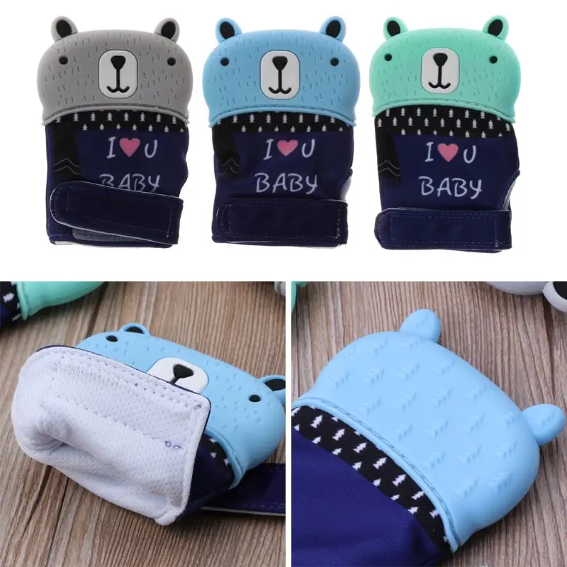 Baby Teething Mitten Silicone Teether Toy BPA Free Washable Durable Teething Glove Provides Soothing Relief from Sore Gums MAY-9
Baby Teething Mitten Silicone Teether Toy BPA Free Washable Durable Teething Glove Provides Soothing Relief from Sore Gums MAY-9