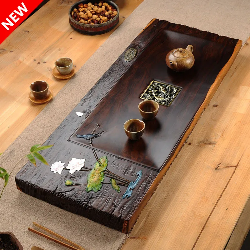 Boutique Color painted tea tray ebony wood kungfu tea set Chinese style Living room tea table cha hai home decoration accessorie
Boutique Color painted tea tray ebony wood kungfu tea set Chinese style Living room tea table cha hai home decoration accessorie