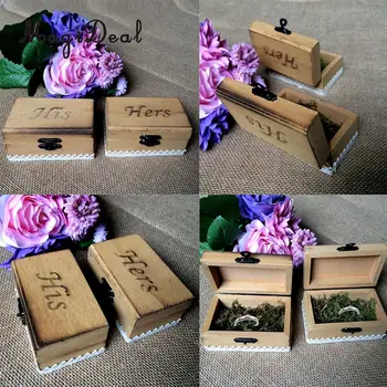 MagiDeal1 Pair Vintage His Hers Wooden Ring Box Ring Holder Wedding Ceremony Party Ring Bearer Box Gift Boxes
MagiDeal1 Pair Vintage His Hers Wooden Ring Box Ring Holder Wedding Ceremony Party Ring Bearer Box Gift Boxes