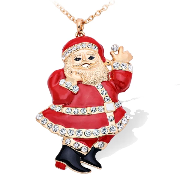 New Arrivals Christmas old man necklace Long sweater Necklace for women Rhinestone Gold Chain Necklaces Christmas Gifts T1588
New Arrivals Christmas old man necklace Long sweater Necklace for women Rhinestone Gold Chain Necklaces Christmas Gifts T1588
