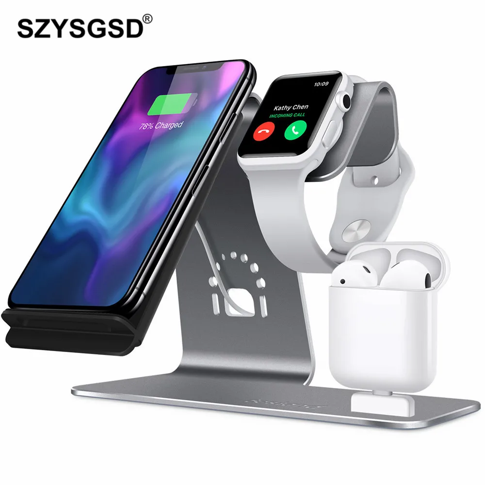 SZYSGSD Fast Qi Wireless Charger Stand Phone Charger Holder for iPhone XS XR for Apple Watch 4 3 Airpods Charger Desk 3 in 1
SZYSGSD Fast Qi Wireless Charger Stand Phone Charger Holder for iPhone XS XR for Apple Watch 4 3 Airpods Charger Desk 3 in 1