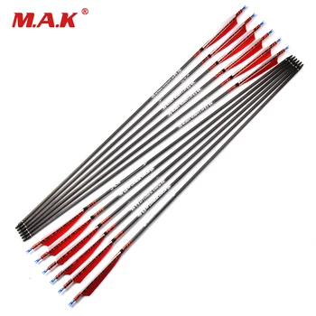 31.5 Inches Pure Carbon Arrows Spine 500 with Turkey feather for Longbow Recurve Bow Archery Hunting
31.5 Inches Pure Carbon Arrows Spine 500 with Turkey feather for Longbow Recurve Bow Archery Hunting