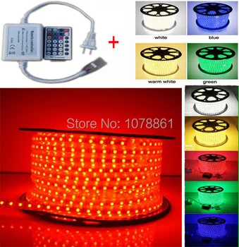 LED strip rgb 110V 220V smd fexible strip 5050 LED strip Light high lumen 3chip/led 14*9mm led ribbon + 28key RF RGB controller 
LED strip rgb 110V 220V smd fexible strip 5050 LED strip Light high lumen 3chip/led 14*9mm led ribbon + 28key RF RGB controller