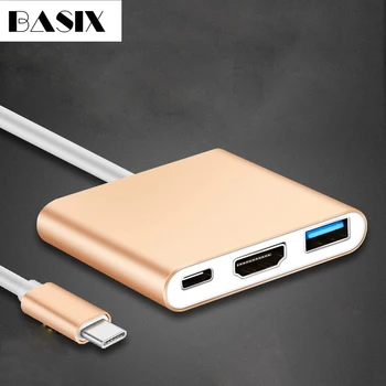 Basix Type C Cable USB-C 3.1 Hub Adapter To HDMI Adapter USB 3.0 Charging Converter for MacBook Huawei Mate10 Usb C To Hdmi
Basix Type C Cable USB-C 3.1 Hub Adapter To HDMI Adapter USB 3.0 Charging Converter for MacBook Huawei Mate10 Usb C To Hdmi