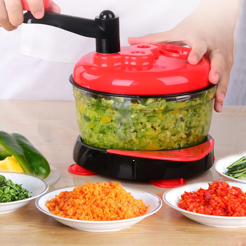 1.5L Household Multi-Function Blender Manual Cutter Food Processor Meat Grinder Vegetable Chopper Shredder Egg Fruit Sala | Дом и сад