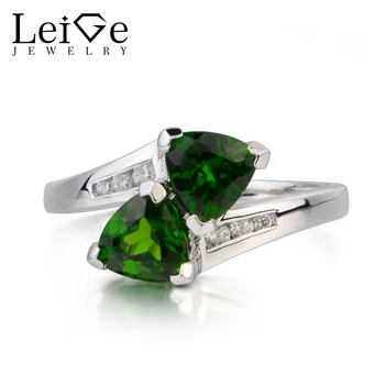 Leige Jewelry Promise Ring Natural Chrome Diopside Ring Trillion Cut Green Gems 925 Sterling Silver Ring Two Stones Ring for Her
Leige Jewelry Promise Ring Natural Chrome Diopside Ring Trillion Cut Green Gems 925 Sterling Silver Ring Two Stones Ring for Her
