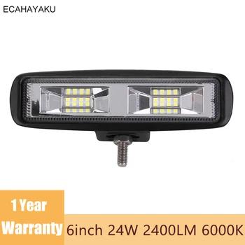 Slim 6inch off-road led light bar 16-LED 24W 6000K 12V 24V Flood Led Work Lamp for Jeep Cars 4WD Truck tractor 4x4 SUV ATV Boat
Slim 6inch off-road led light bar 16-LED 24W 6000K 12V 24V Flood Led Work Lamp for Jeep Cars 4WD Truck tractor 4x4 SUV ATV Boat