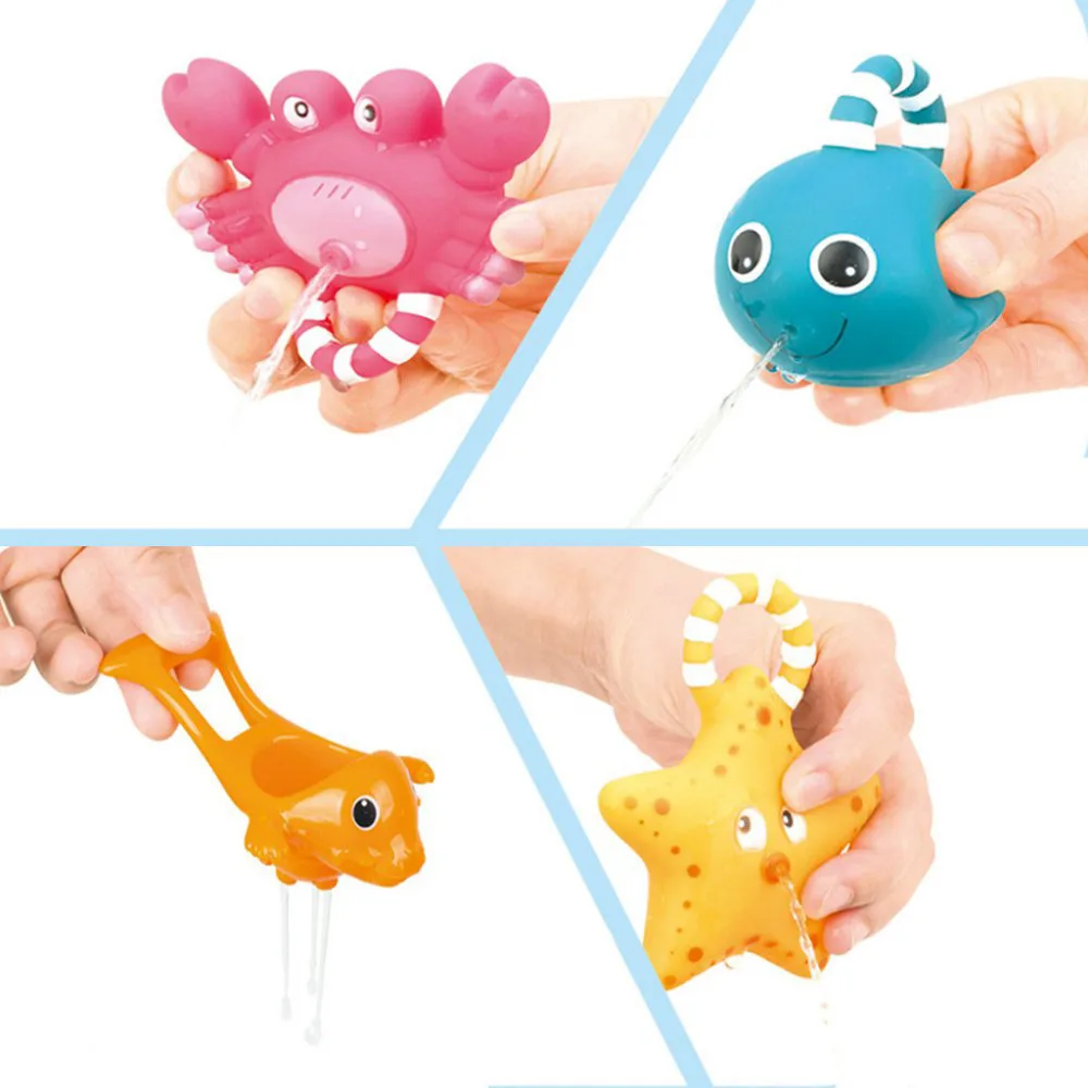 8 комплектов детей купальный рыбалка воды игрушки для купания Воде Плавает сжать