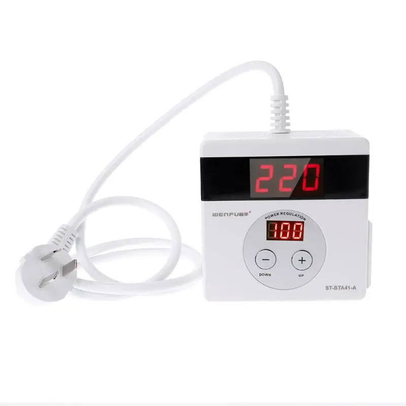 4000W SCR Electronic Voltage Regulator LED Digital AC 220V Temperature Speed Adjust Controller Dimming Dimmer Thermostat
4000W SCR Electronic Voltage Regulator LED Digital AC 220V Temperature Speed Adjust Controller Dimming Dimmer Thermostat