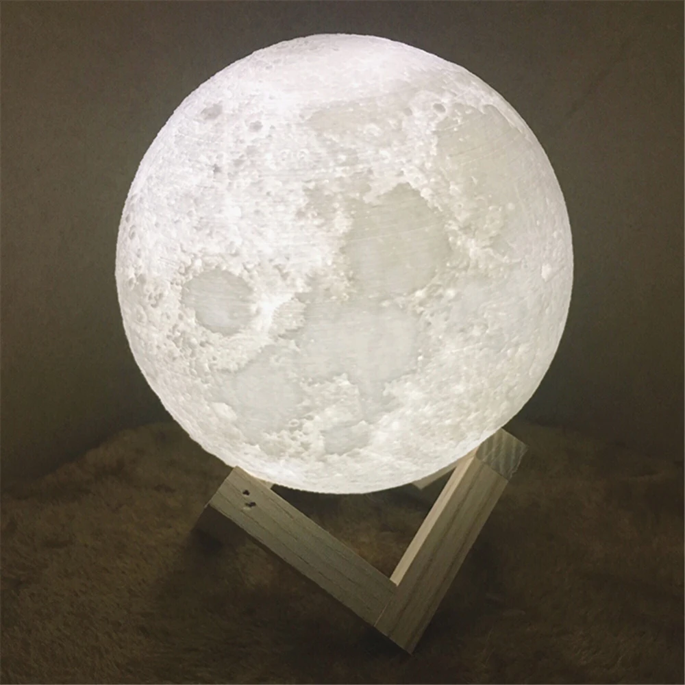 2019 Easy to install 3D printed 3D moon light bracket LED luminous solid and practical
2019 Easy to install 3D printed 3D moon light bracket LED luminous solid and practical