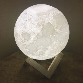 2019 Easy to install 3D printed 3D moon light bracket LED luminous solid and practical
2019 Easy to install 3D printed 3D moon light bracket LED luminous solid and practical