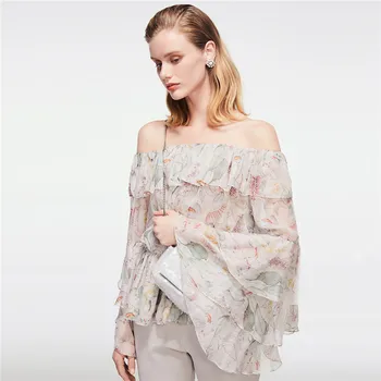 New word sexy off the shoulder falbala floral chiffon unlined upper garment of super sweet fairy short sleeved blouse G0396
New word sexy off the shoulder falbala floral chiffon unlined upper garment of super sweet fairy short sleeved blouse G0396