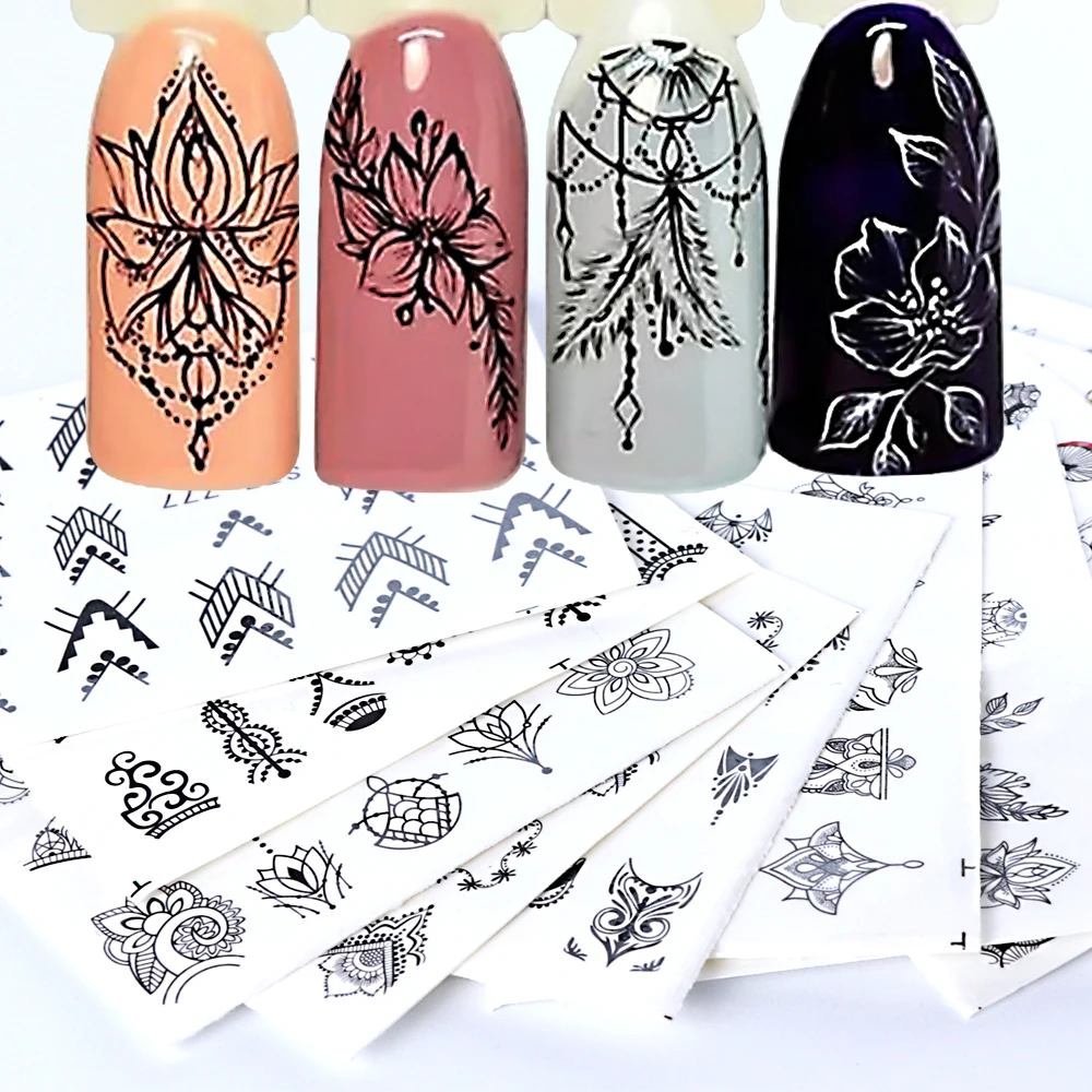 12pcs Retro Nail Polish Sticker Decals Flowers Black Blossom Vine Necklace Rose Watermark Decoration Manicure Wraps BESTZ766-778
12pcs Retro Nail Polish Sticker Decals Flowers Black Blossom Vine Necklace Rose Watermark Decoration Manicure Wraps BESTZ766-778