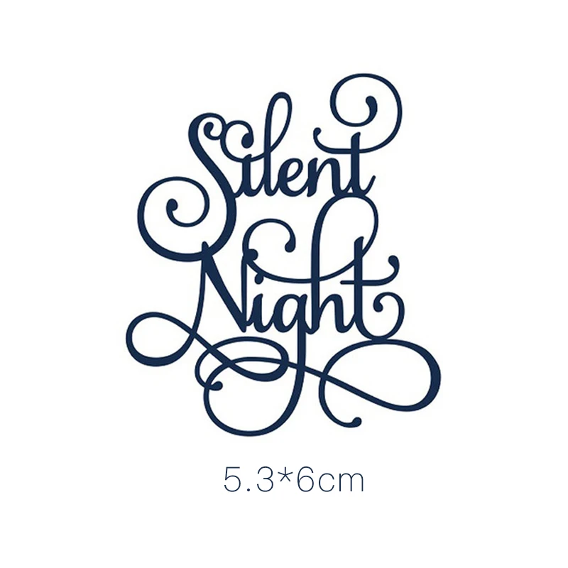 Silent Night Metal Cutting Dies for Scrapbooking Album Word Die Cut for Card Making Decoration Embossing Craft Dies
Silent Night Metal Cutting Dies for Scrapbooking Album Word Die Cut for Card Making Decoration Embossing Craft Dies