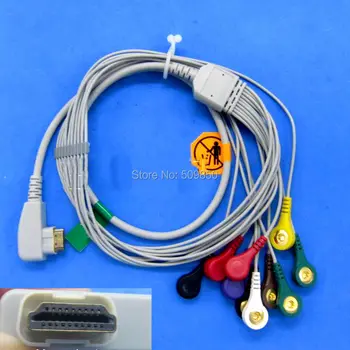 free shipping compatible DMS Holter cable 19pin connector 10 lead ecg cable with snap type IEC standard
free shipping compatible DMS Holter cable 19pin connector 10 lead ecg cable with snap type IEC standard