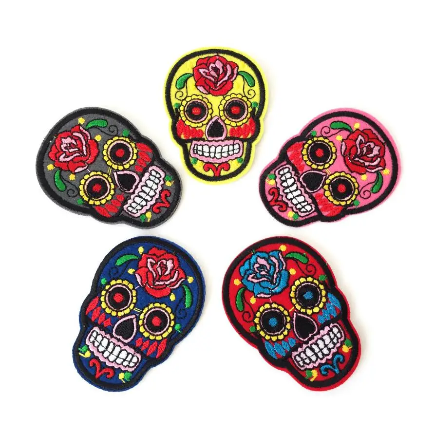 2018 Patch Parches Clothing 2pcs Mexican Sugar Skull Sticker For Clothes Iron On Badge Sewing Accessories Appliques Diy Crafts
2018 Patch Parches Clothing 2pcs Mexican Sugar Skull Sticker For Clothes Iron On Badge Sewing Accessories Appliques Diy Crafts