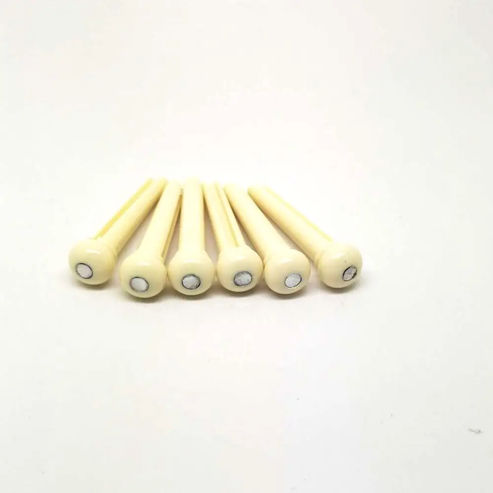 High quality 6 Pcs Acoustic Guitar ABS Plastic Bridge Pins, Ivory With Abalone Dot
High quality 6 Pcs Acoustic Guitar ABS Plastic Bridge Pins, Ivory With Abalone Dot