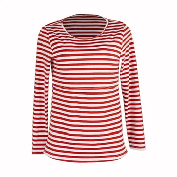 Maternity Striped T-shirt Long Sleeved Nursing Tops Breastfeeding Clothes For Pregnant Women Feeding Pregnancy Gravidas Tees
Maternity Striped T-shirt Long Sleeved Nursing Tops Breastfeeding Clothes For Pregnant Women Feeding Pregnancy Gravidas Tees