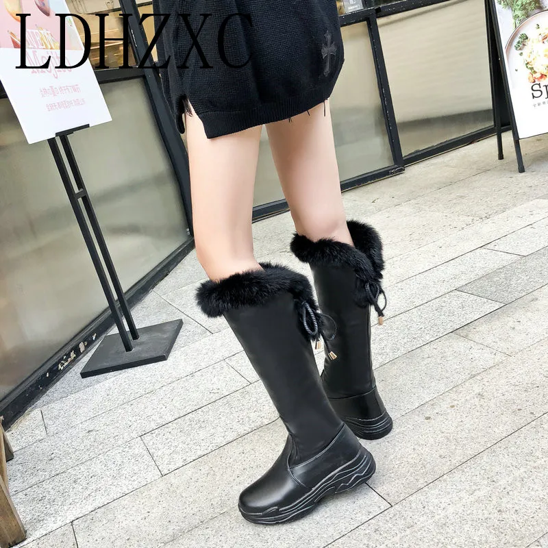 LDHZXC Fashion Women Knee High Boots Witer Snow Boots Slip on Round Toe Wedges Heel Pu Leather Women Boots Size 34-43
LDHZXC Fashion Women Knee High Boots Witer Snow Boots Slip on Round Toe Wedges Heel Pu Leather Women Boots Size 34-43