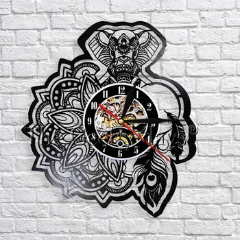 Mandala Floral Elephant Wall Clock Modern Design Vinyl Record Flower Mandala Ganesh Ganesha Tribal Elephant Clock
Mandala Floral Elephant Wall Clock Modern Design Vinyl Record Flower Mandala Ganesh Ganesha Tribal Elephant Clock