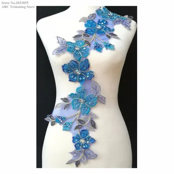 5pcs/lot x New Handmade Blue Beaded Sequin Stoned 3D Flower Embroidery Lace Appliques Dancing Dress Stage Costume DECOR TBNC120K 
5pcs/lot x New Handmade Blue Beaded Sequin Stoned 3D Flower Embroidery Lace Appliques Dancing Dress Stage Costume DECOR TBNC120K