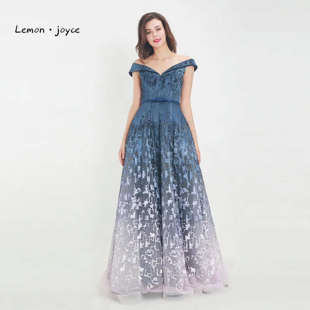 Lemon joyce Stylish Evening Dresses 2019 Tulle With Crystals Off The Shoulder Floor Length A-Line Long Party Dresses Prom Gowns 
Lemon joyce Stylish Evening Dresses 2019 Tulle With Crystals Off The Shoulder Floor Length A-Line Long Party Dresses Prom Gowns