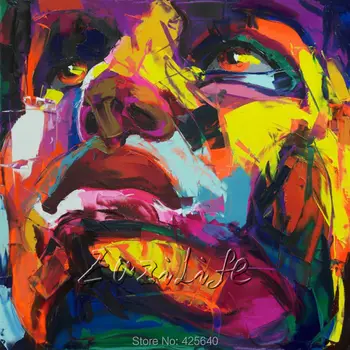 Palette knife painting portrait Palette knife Face Oil painting Impasto figure on canvas Hand painted Francoise Nielly 14-42
Palette knife painting portrait Palette knife Face Oil painting Impasto figure on canvas Hand painted Francoise Nielly 14-42
