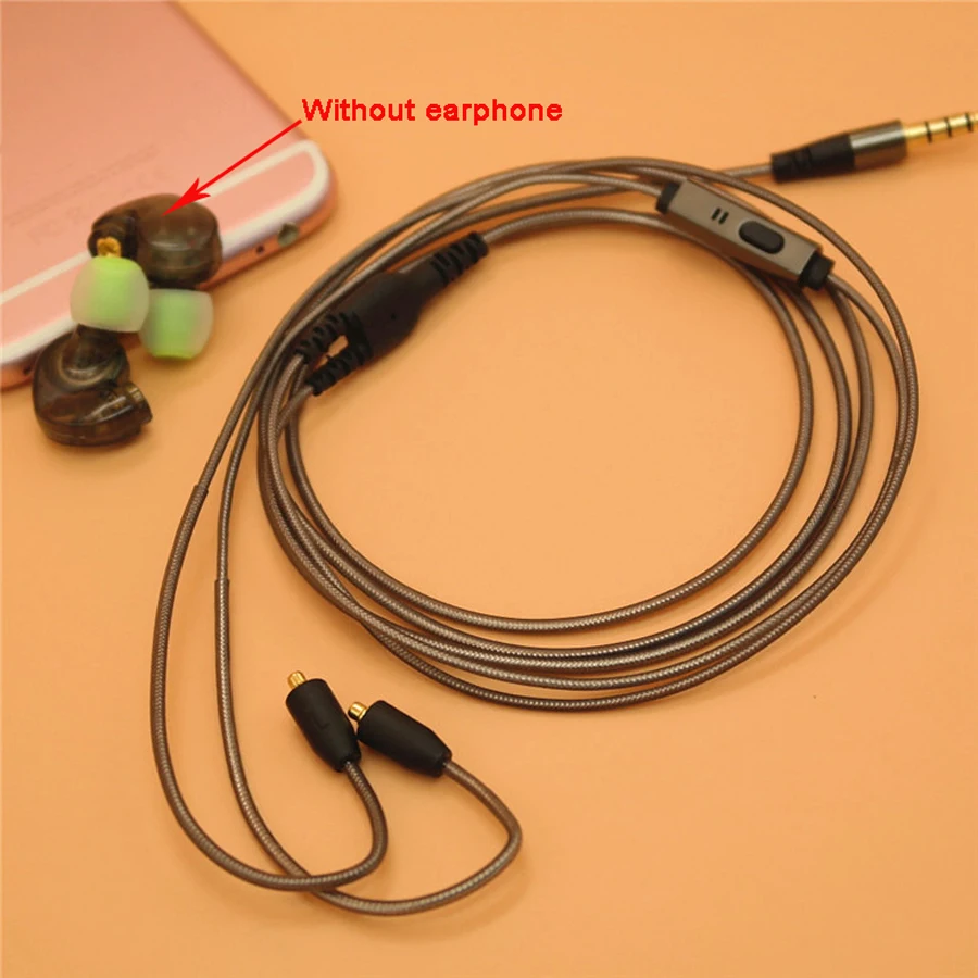 DIY Replacement MMCX Cable for Shure SE215 SE535 SE846 SE425 UE900 Earphone Upgraded Headset Cord with MIC for iphone xiaomi MP3 
DIY Replacement MMCX Cable for Shure SE215 SE535 SE846 SE425 UE900 Earphone Upgraded Headset Cord with MIC for iphone xiaomi MP3