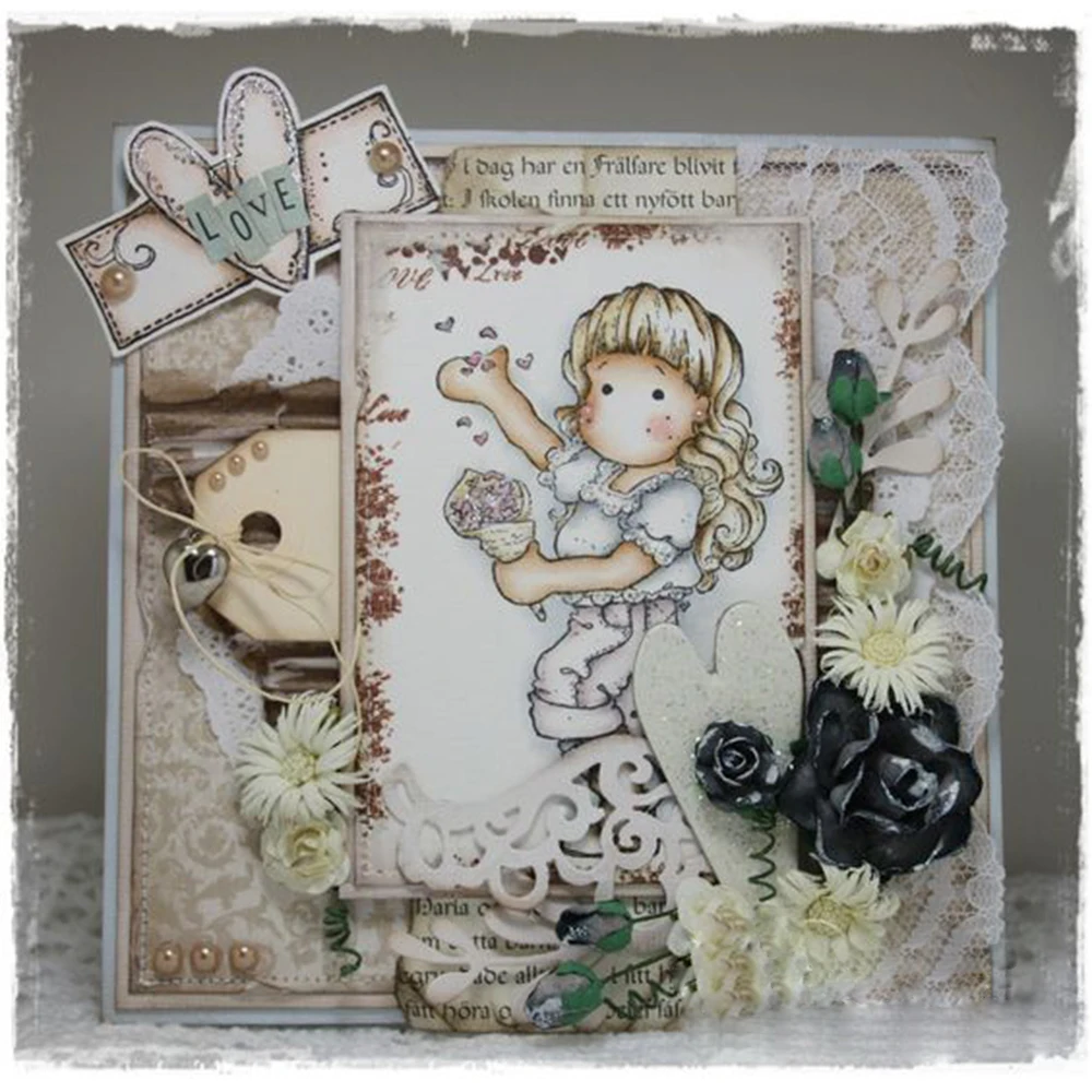 Lovely Girl Clear Transparent Stamps + Metal Cutting Dies Stencils Scrapbooking Embossing Album Paper Cards
Lovely Girl Clear Transparent Stamps + Metal Cutting Dies Stencils Scrapbooking Embossing Album Paper Cards