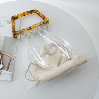 Luxury Clear Bag Girls Acrylic Square Handle Transparent Jelly Tote Bag PVC Purses Travel Beach Summer Designer Handbags
Luxury Clear Bag Girls Acrylic Square Handle Transparent Jelly Tote Bag PVC Purses Travel Beach Summer Designer Handbags