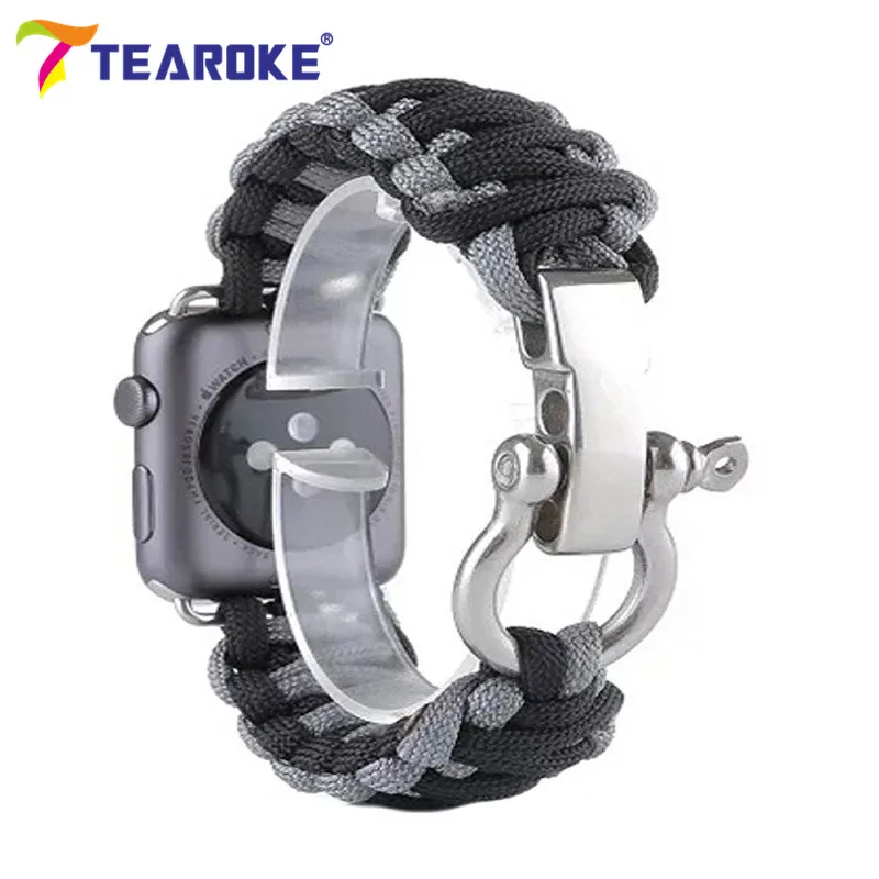 Outdoors-Sports-Men-s-Watch-Band-Wrist-Strap-for-Apple-Watch-iwatch-38-42mm-Survival-Rope (3)