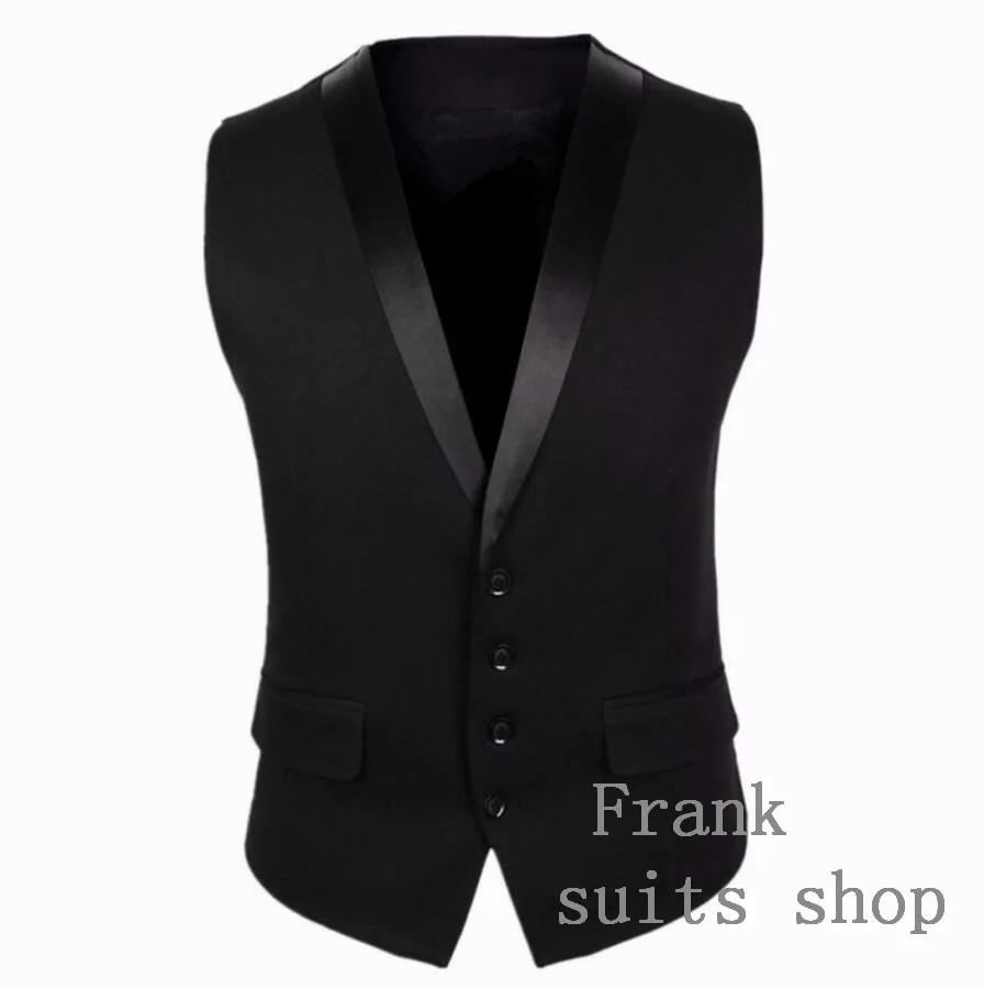 Black Men Suit Vest Four Buttons Grey Men's Fashion Wedding Waistcoat Single Breasted Mens vest
Black Men Suit Vest Four Buttons Grey Men's Fashion Wedding Waistcoat Single Breasted Mens vest
