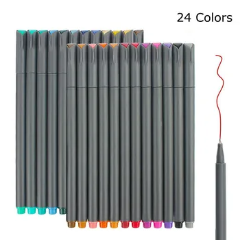 24 Fineliner Color Pen Set,Fine Line Colored Sketch Writing Drawing Pen for Bullet Journal Planner Note Taking and Coloring Book
24 Fineliner Color Pen Set,Fine Line Colored Sketch Writing Drawing Pen for Bullet Journal Planner Note Taking and Coloring Book