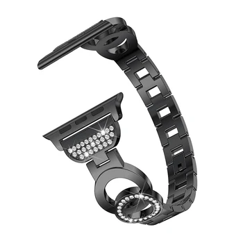 Crystal Wristwatch Replacement Strap Metal Aluminum Alloy Bracelet Stainless Steel Strap for Apple Watch Band Series 38/42mm
Crystal Wristwatch Replacement Strap Metal Aluminum Alloy Bracelet Stainless Steel Strap for Apple Watch Band Series 38/42mm