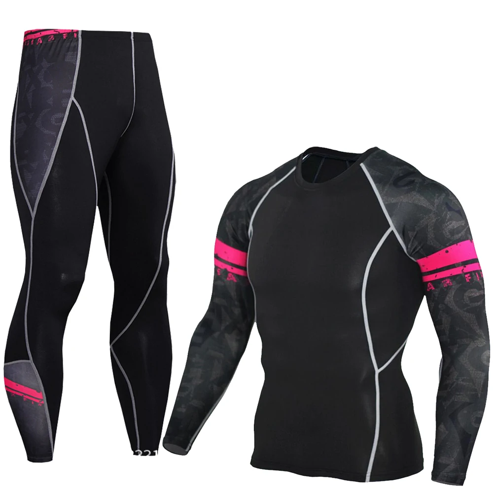 2pcs/Sets Long T Shirt+Pants Men's Morning Run Jogging Workout Compression Clothing Extreme Sports Gym Men's Tights MMA BJJ Tops
2pcs/Sets Long T Shirt+Pants Men's Morning Run Jogging Workout Compression Clothing Extreme Sports Gym Men's Tights MMA BJJ Tops