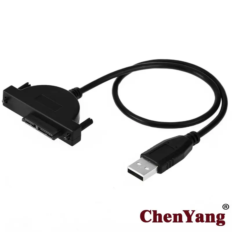 10pcs/lot Slimline SATA 7+6 13Pin for DVD CR-ROM Drive Adapter to USB 2.0 Cable with Thumbscrew Locking
10pcs/lot Slimline SATA 7+6 13Pin for DVD CR-ROM Drive Adapter to USB 2.0 Cable with Thumbscrew Locking