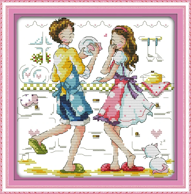 Kitchen lover, counted printed on fabric DMC 14CT 11CT Cross Stitch kits,embroidery needlework Sets, Home Decor
Kitchen lover, counted printed on fabric DMC 14CT 11CT Cross Stitch kits,embroidery needlework Sets, Home Decor