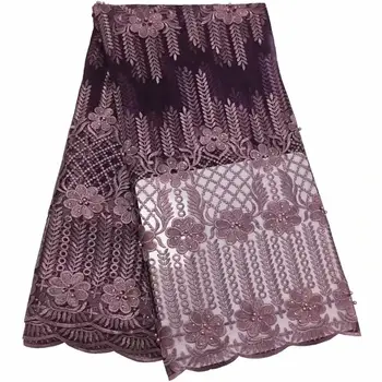Purple Pink Embroidery French Net Lace Fabric High Quality 3D Handmade Beads Tulle Lace African Lace Fabric for Nigerian Party
Purple Pink Embroidery French Net Lace Fabric High Quality 3D Handmade Beads Tulle Lace African Lace Fabric for Nigerian Party