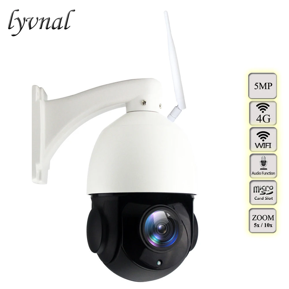 3G 4G SIM Card Camera H.265 5MP Wireless PTZ IP Camera Wifi Speed Dome Outdoor 5X 20X Zoom SD Card Slot Two Way Audio wifi PTZ
3G 4G SIM Card Camera H.265 5MP Wireless PTZ IP Camera Wifi Speed Dome Outdoor 5X 20X Zoom SD Card Slot Two Way Audio wifi PTZ