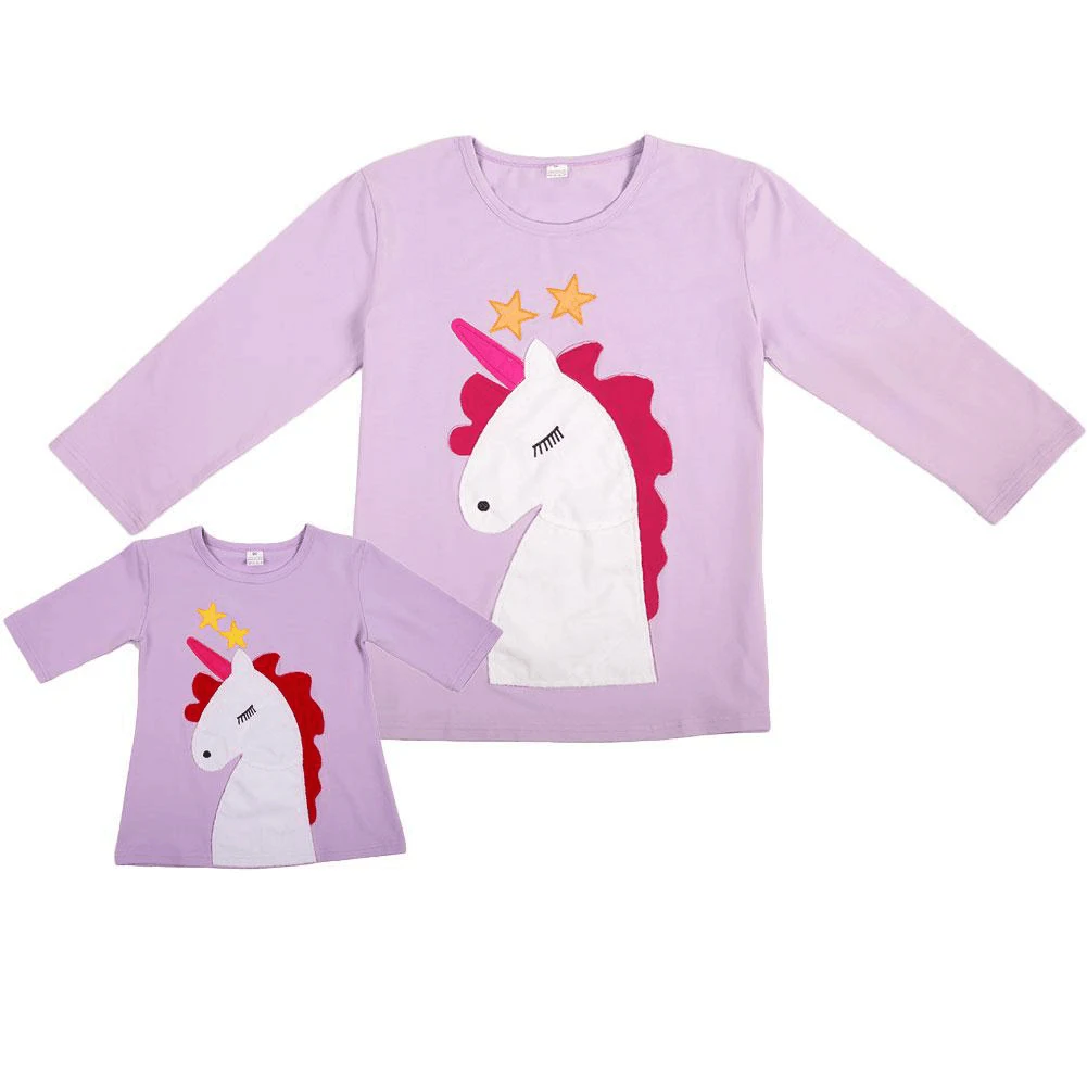 Hot Lovely Unicorn Mother And Daughter Ball Family Matching Outfits Women T-shirt Tops Kids Girls Dress
Hot Lovely Unicorn Mother And Daughter Ball Family Matching Outfits Women T-shirt Tops Kids Girls Dress
