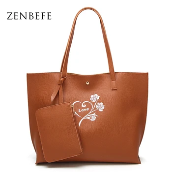 ZENBEFE Large Capacity Women Clutch Fashion Women Totes Soft PU Leather Ladies Shoulder Bag Rose Patten Women Bag Daily Handbags
ZENBEFE Large Capacity Women Clutch Fashion Women Totes Soft PU Leather Ladies Shoulder Bag Rose Patten Women Bag Daily Handbags