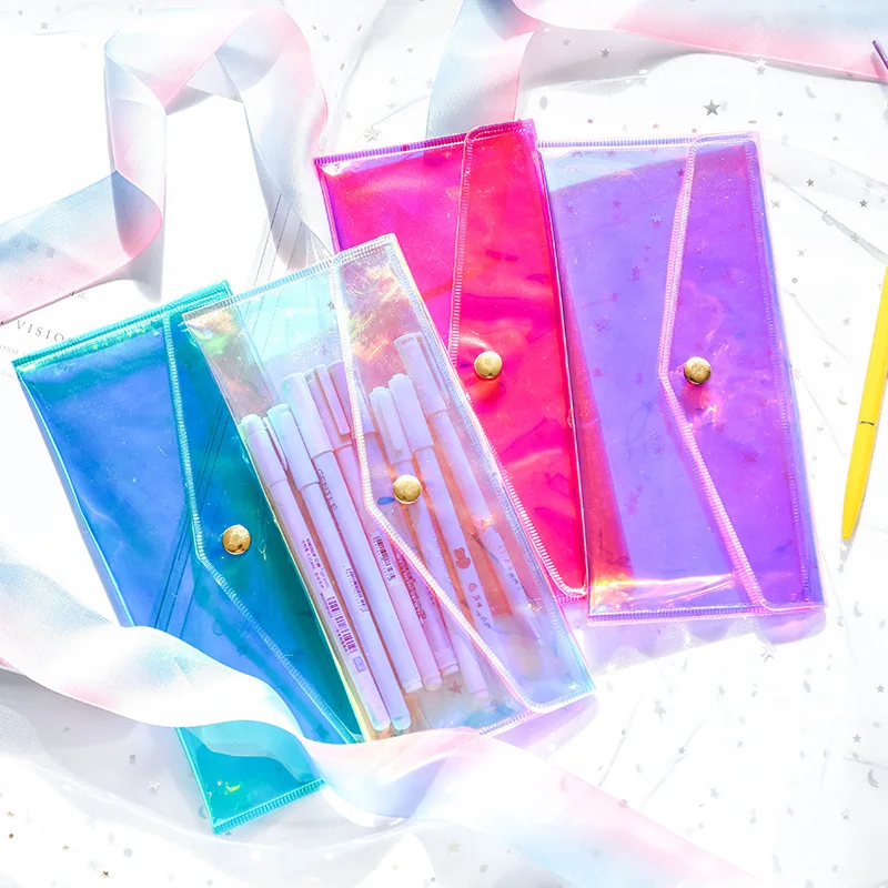 Kawaii Holographic Pencil Case Cute Glitter Transparent Pen Bags Clear Pencil Cases For Girls Korean Stationery School Supplies
Kawaii Holographic Pencil Case Cute Glitter Transparent Pen Bags Clear Pencil Cases For Girls Korean Stationery School Supplies