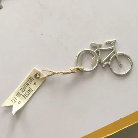 Free Shipping 10pcs/lot Party Favors "Let's Go On an Adventure" Bicycle Bottle Opener
Free Shipping 10pcs/lot Party Favors "Let's Go On an Adventure" Bicycle Bottle Opener
