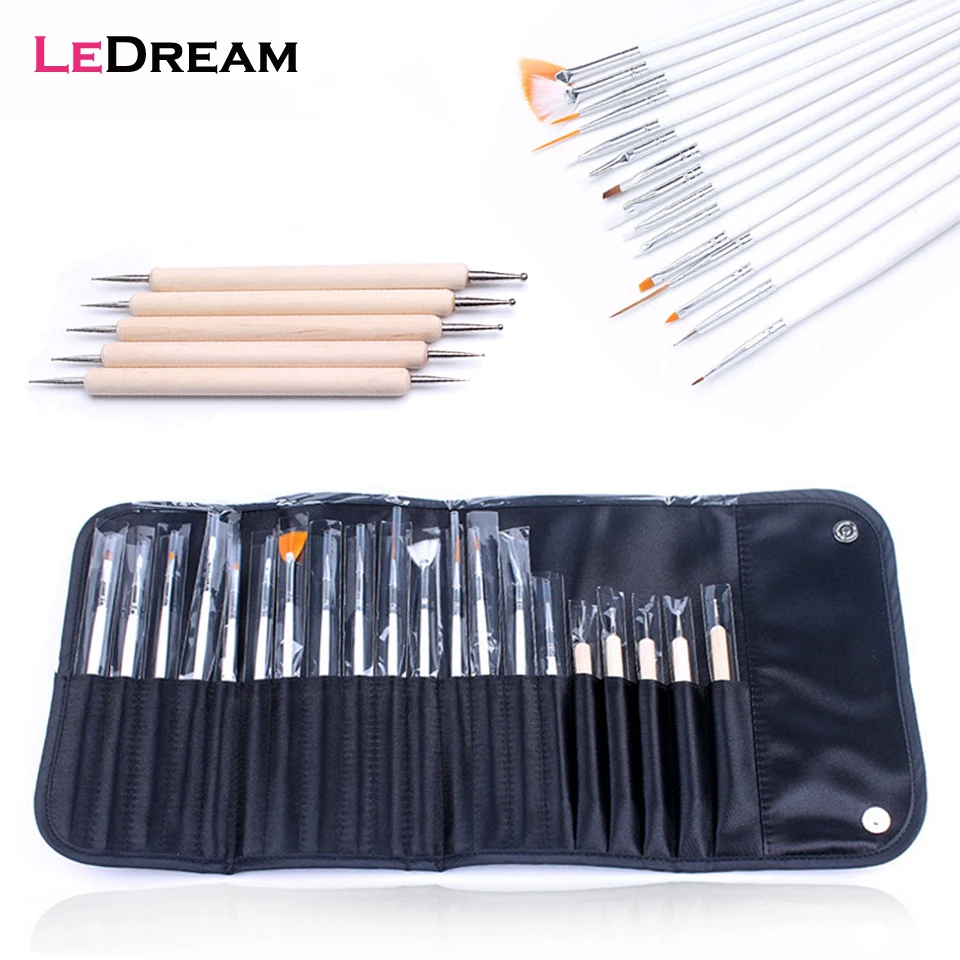 20pcs/kit UV Gel 5pcs Point Drill Painting Pen Dotting Pen 15pcs Nail Art Brushes Set For Salon Manicure DIY Nail Tools With Bag
20pcs/kit UV Gel 5pcs Point Drill Painting Pen Dotting Pen 15pcs Nail Art Brushes Set For Salon Manicure DIY Nail Tools With Bag