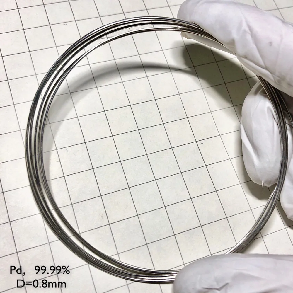 Metal Palladium Wire Density Pd 99.99% Pure for Element Collection Lab Research Development Hobbies Crafts Experiment Display
Metal Palladium Wire Density Pd 99.99% Pure for Element Collection Lab Research Development Hobbies Crafts Experiment Display
