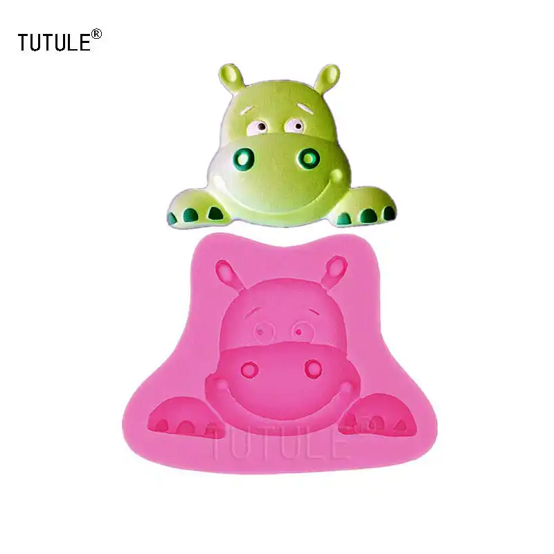 bear Silicone Mold flexible clay Fondant Soft Cake cold porcelain chocolate
